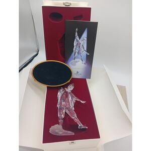 Swarovski SCS Pierrot The Jester Figurine 1999 Annual Edition with Box & Stand
